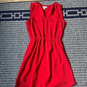 Monteau red summer short dress size small
